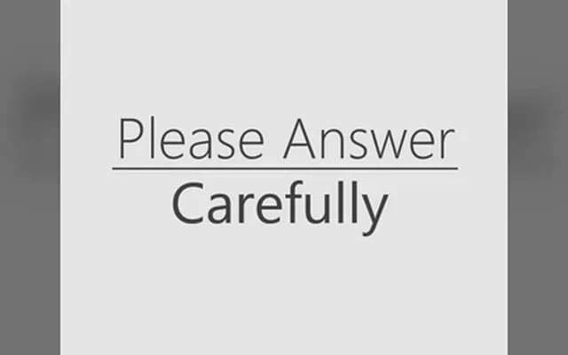 Please Answer Carefully thumbnail